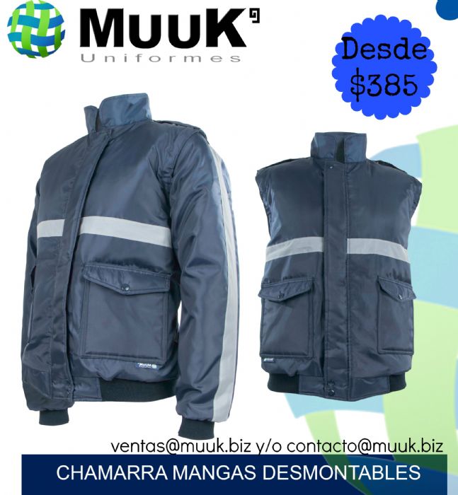 UNIFORMES Chamarras, chalecos, playeras
